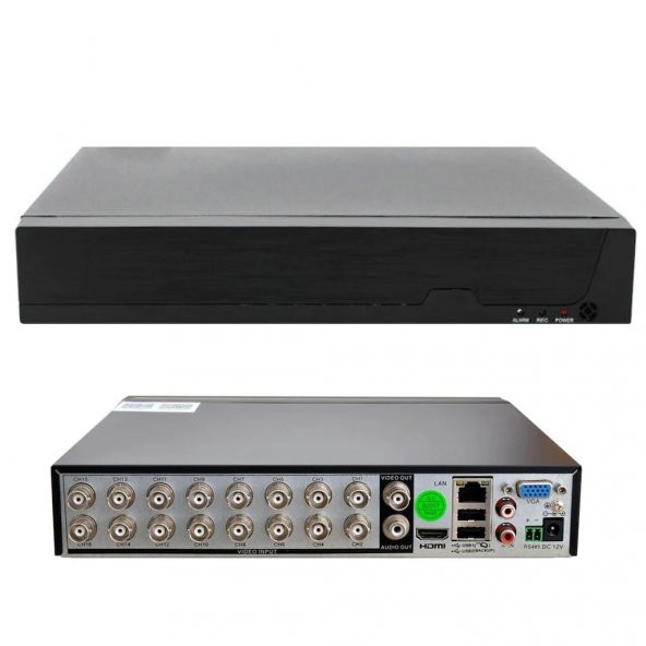 WELLBOX WB-416N1H2S KAYIT CİHAZI DVR 16 KANAL 1080N H265 XMEYE 6 IN 1 KAYIT CİHAZI