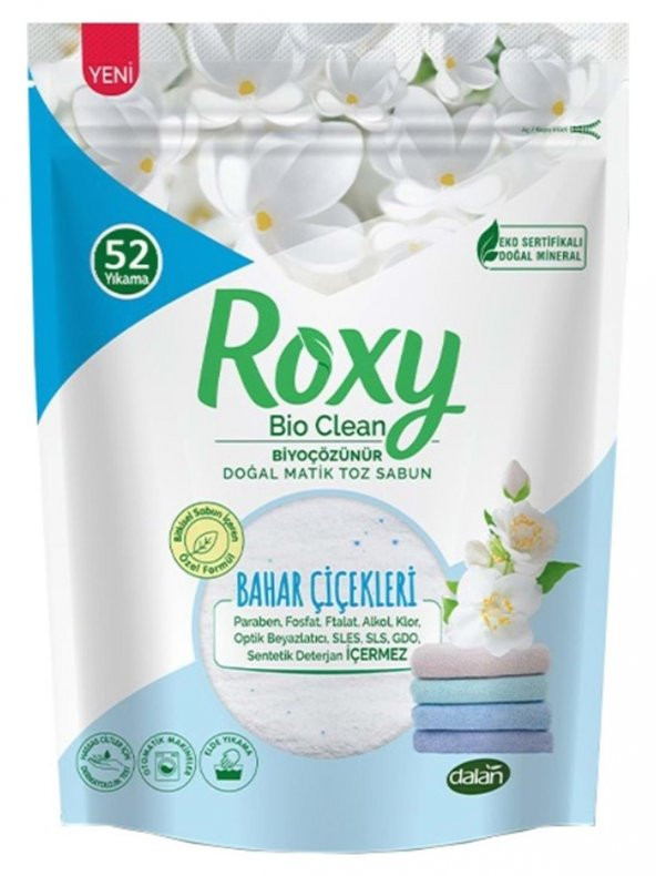 Dalan Roxy Bio Clean Toz Sabun Bahar Çiçekleri 1,6 kg