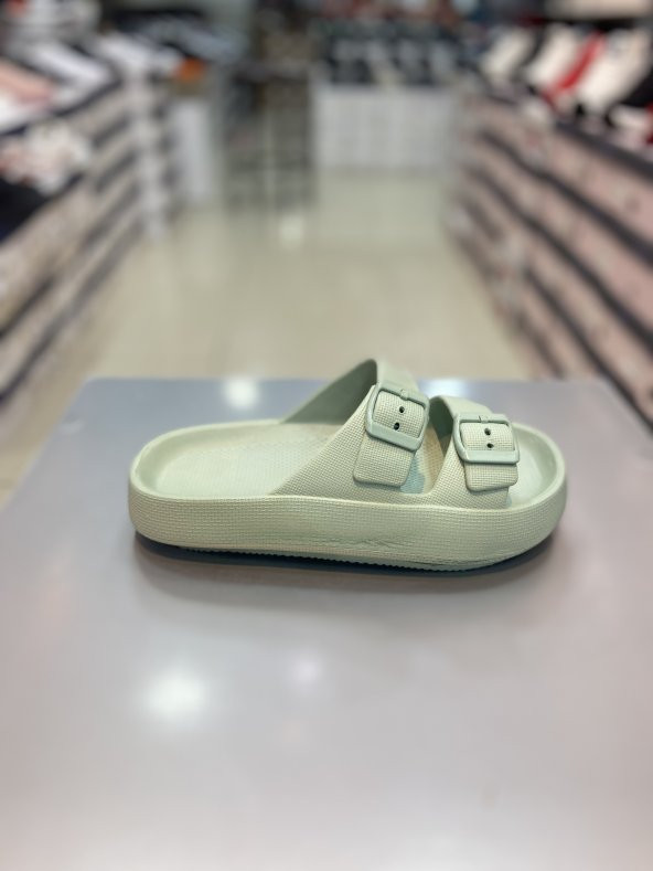 Akınal Bella Çift Tokalı Unisex Terlik - 3