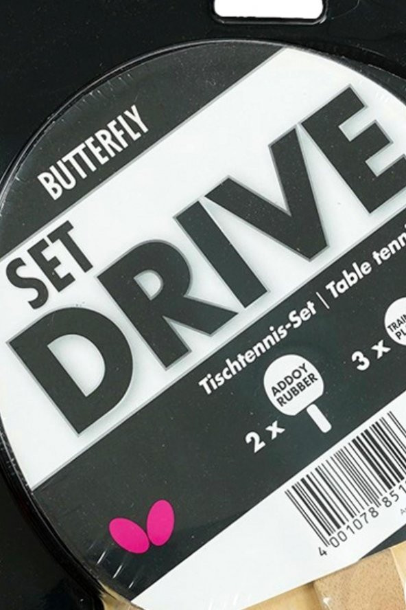 Butterfly 85102S - Drive 2 Raket + 3 Top Masa Tenisi Raketi Seti - 3