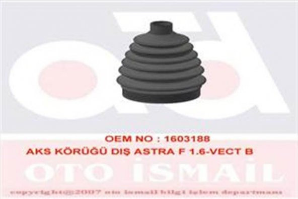 GKN 302802-AKS KÖRÜĞÜ DIŞ ASTRA F 1.6-VECT B 1603188 95-00