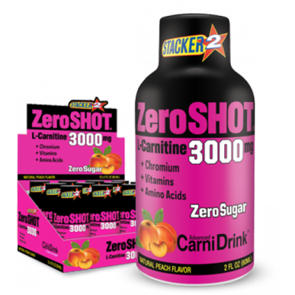 ZeroShot (3000 mg Karnitin) 12 x 60 ml Şeftali