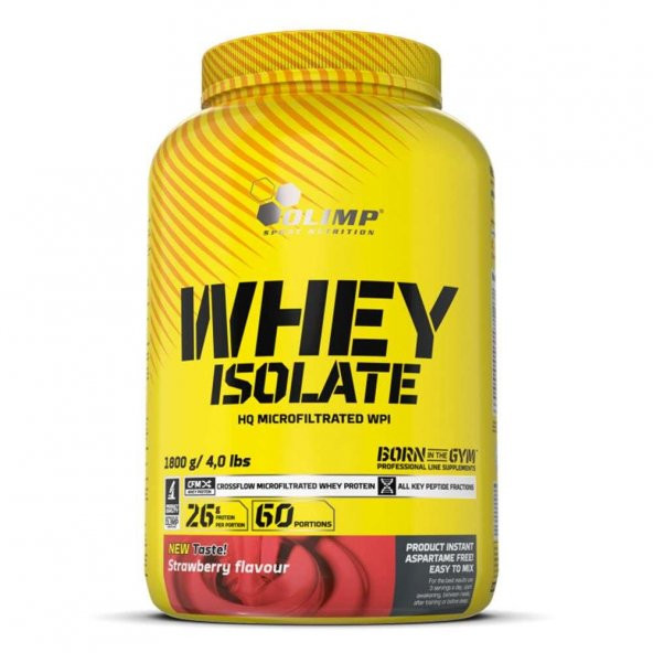 Olimp Pure Whey Isolate 1800 gr Çilek Aromalı Protein Tozu