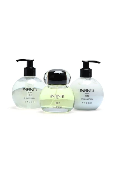 Vakko Infiniti No.2 Bayan Edp 100 ml + BL 250 ml +DJ 250 ml ürün görseli 1