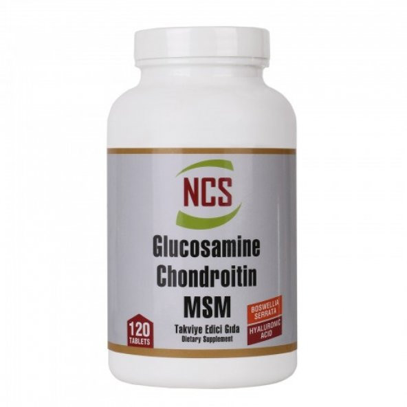 Ncs Glucosamine Chondroitin MSM Hyaluronic Acid Boswellia 120 tab