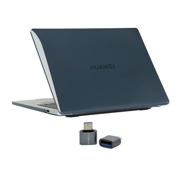 Huawei Kılıf Matebook 14S Kılıf (2021-2022-2023 Yılı) ile Uyumlu Parlak Kristal iz Yapmaz Kılıf - 1