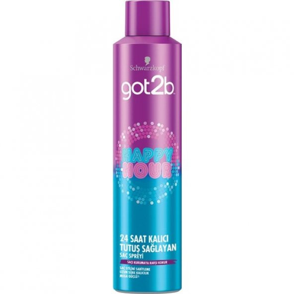 Got2b Happy Hour 24 Saat Kalıcı Tutuş Sağlayan Sprey 300 ML - 2