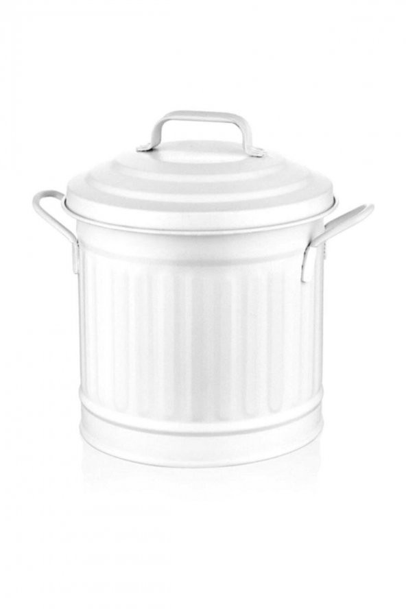 The Mia Çöp Kovası Tezgah 4 Lt- Beyaz GLV0308