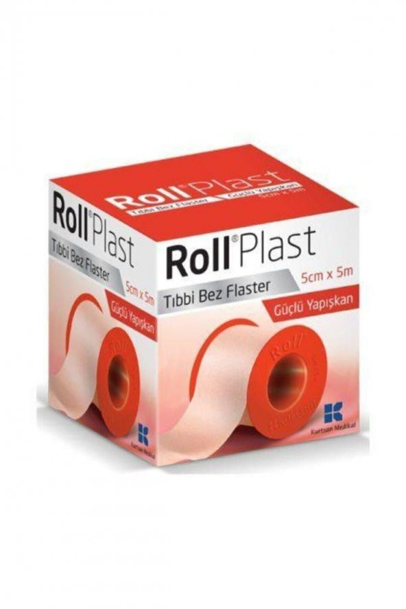 Roll Plast 5x5m Tıbbi Flaster Çinko Oksitli Kauçuk Yapışkanlı