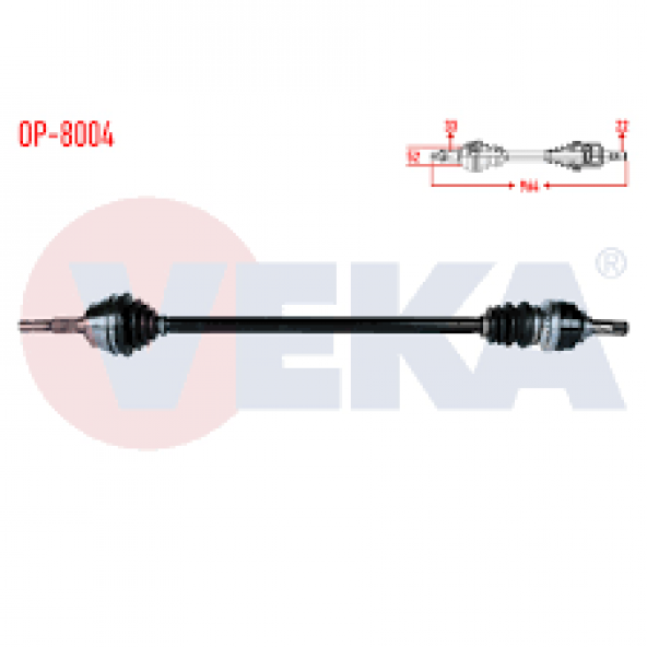 OP-8004-AKS KOMPLE SAG ON  (F69) 1.4 16V-1.6 16V  ASTRA G 1998=2006