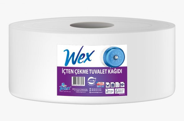 WEX Içten Çekmeli Tuvalet Kağıdı 4 Kg 6 Lı