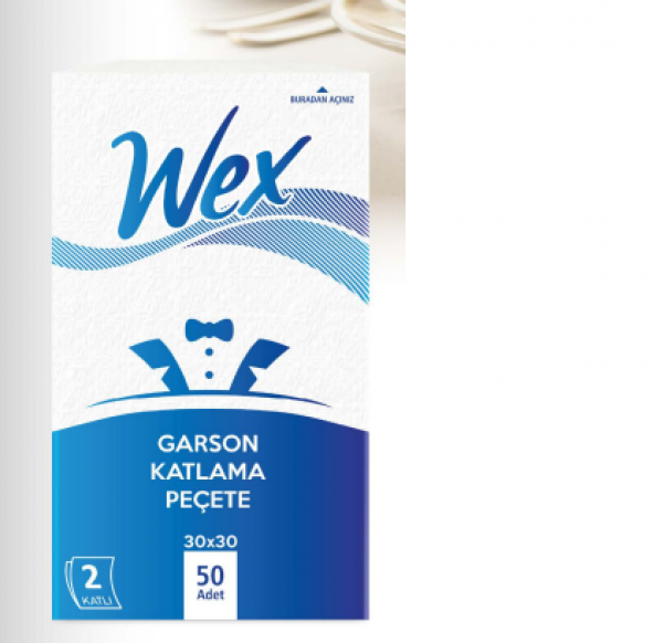 WEX GARSON KATLAMA PEÇETE 30x30 CM 50 ADET x24 PAKET - 2