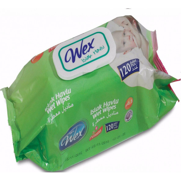 WEX ISLAK HAVLU 120 ADET 12 PAKET