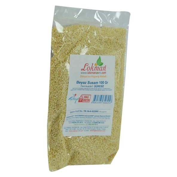 Doğal Susam Saf Beyaz Susam 100 GR Paket - 3