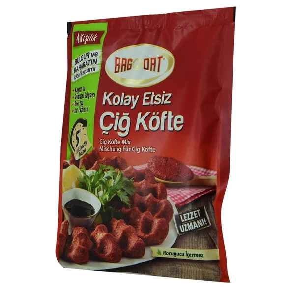 Bağdat Kolay Etsiz Çiğ Köfte 4 Kişilik 120Gr 5 Dakikada Hazır - 3