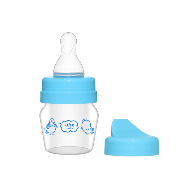 Wee Baby 792 Mini Cam Alıştırma Bardağı Seti 30ml - Mavi
