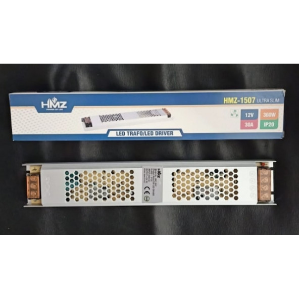 12 Volt 360 Watt Ultra Slim 30 Amper Şerit Led Trafosu - 1