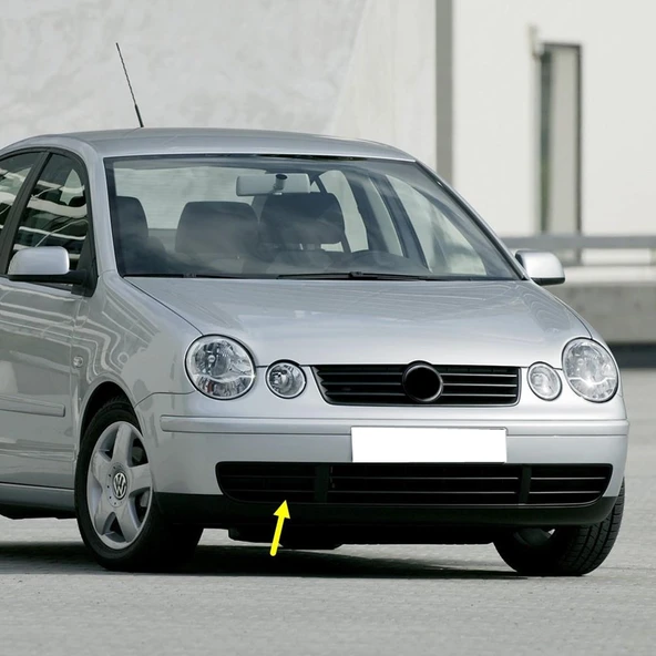 VW Polo 2002-2005 Ön Tampon Sağ Izgarası Kapağı Sissiz 6Q0853666D ürün görseli