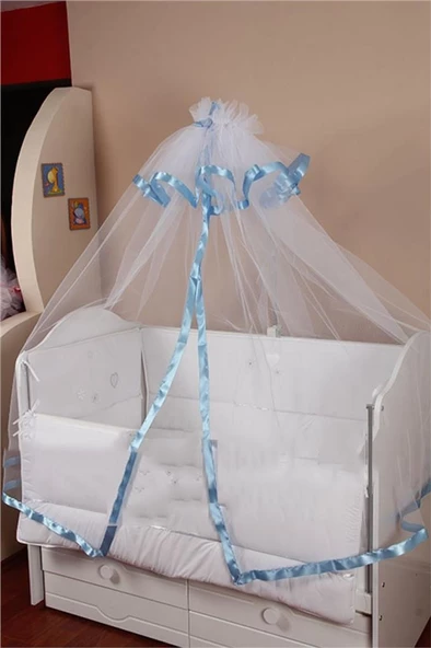 Tommybaby Saten Lüx Bebek Beşik Cibinlik & Demir Tam Takım - 5