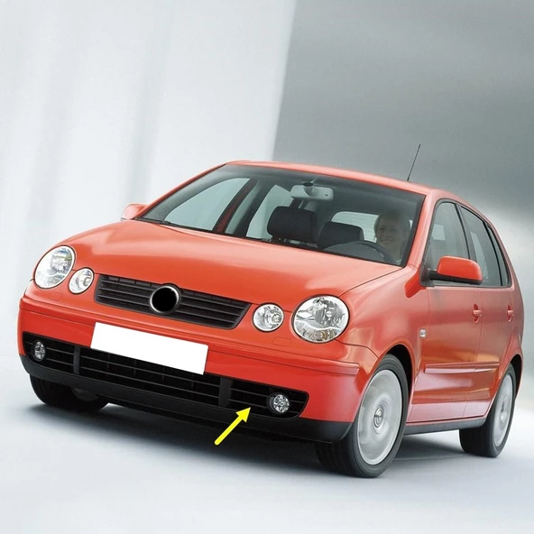 VW Polo 2002-2005 Ön Tampon Sol Sis Farı Kapağı Sisli 6Q0853665A
