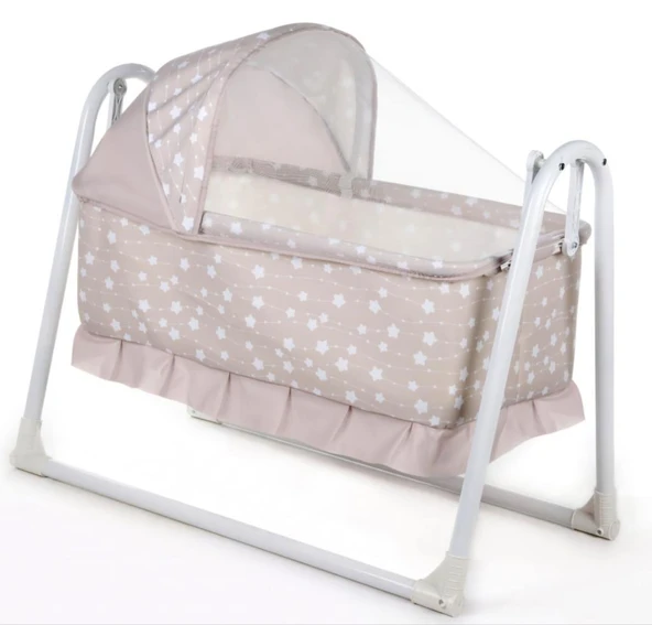 TommyBaby Yuvam Lüx Sepet Beşik Portatif Bebek Beşiği Sallanır Beşik - Resim 6