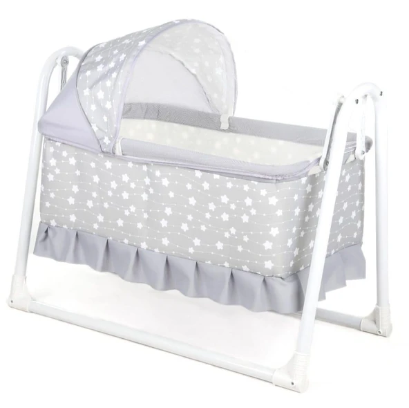 TommyBaby Yuvam Lüx Sepet Beşik Portatif Bebek Beşiği Sallanır Beşik - Resim 4