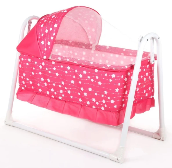 TommyBaby Yuvam Lüx Sepet Beşik Portatif Bebek Beşiği Sallanır Beşik - Resim 7