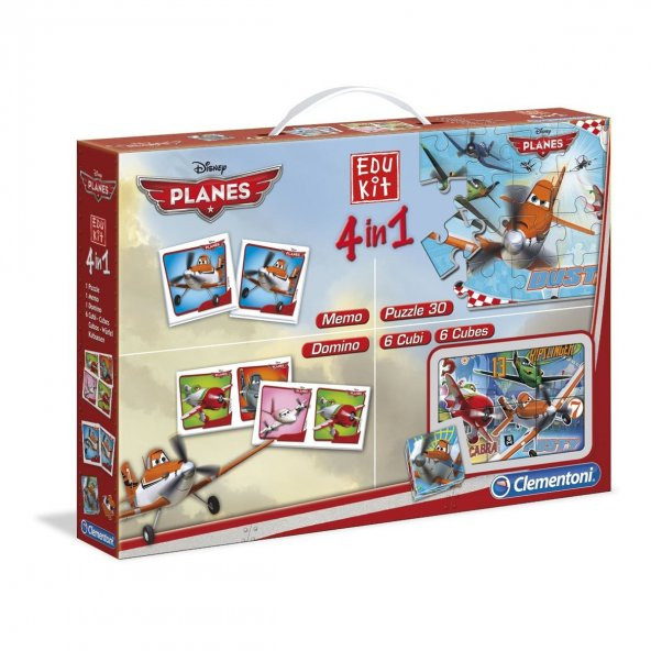 Disney Planes Uçaklar Çocuk Yapbozu Eşleştirme Oyunu Hafıza Oyunu Küp Puzzle  4 ü 1 Arada Oyun Seti