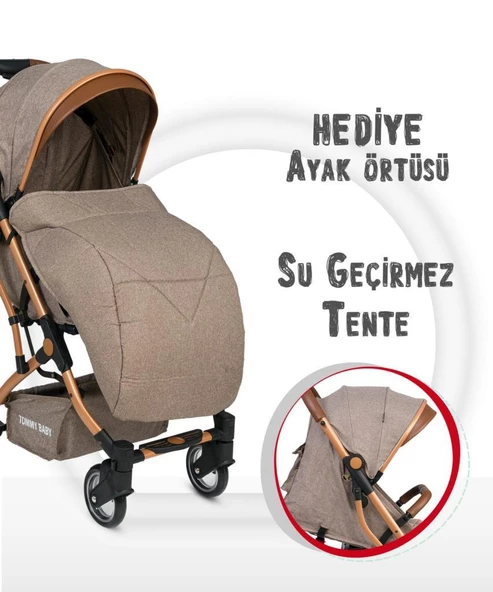 Tommybaby Golf Kabin Bebek Arabası Gold Kabin Boy - 6