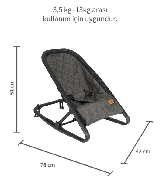 TommyBaby Balance Ana Kucağı Katlanabilir Sallanır Ana Kucağı - 11