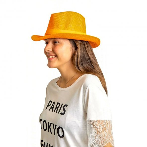 Kovboy Fötr Kadın Şapka 6251 - 4