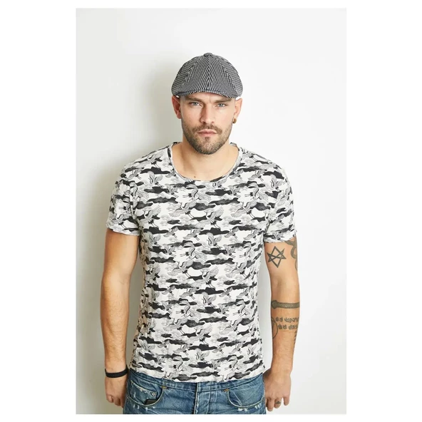 Yazlık Erkek Kareli Kasket 7398 - Resim 2