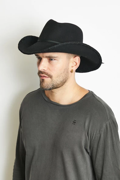 Erkek Kovboy Fötr Şapka 2886