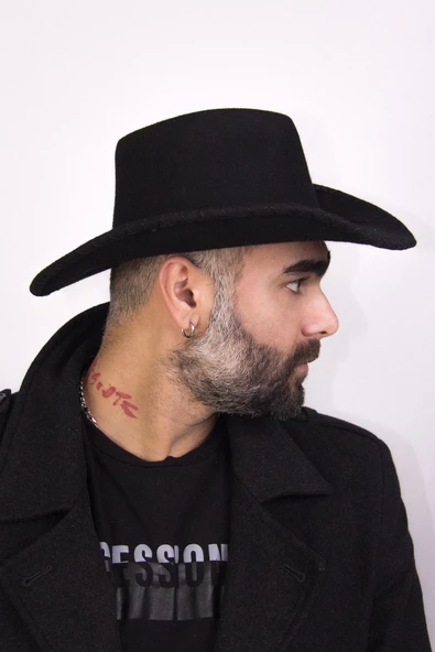 Erkek Kovboy Fötr Şapka 2886 - 3
