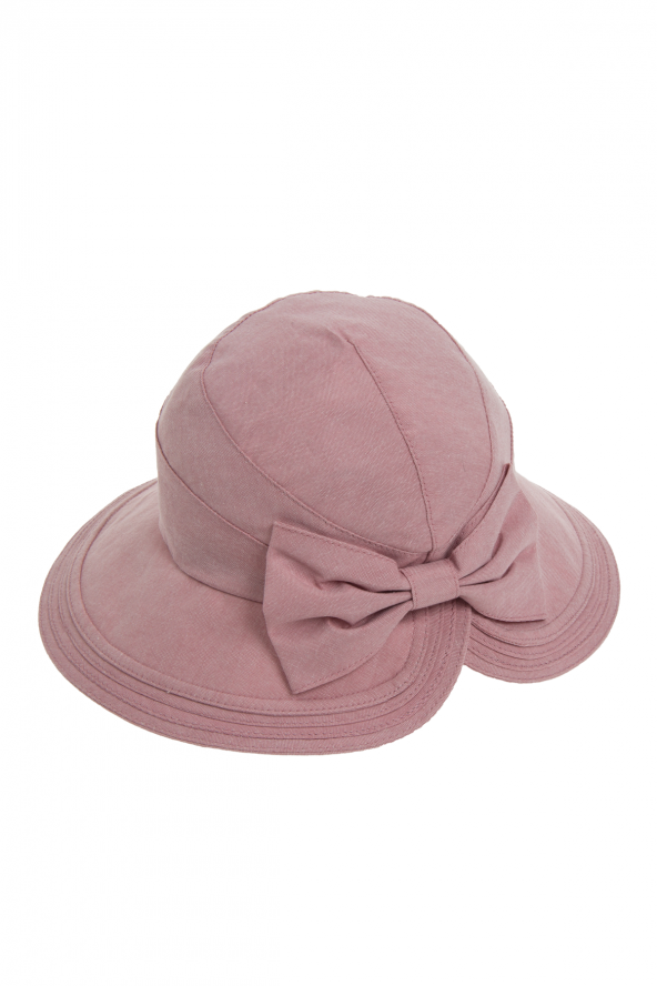 Kadın Kurdeleli Şapka 1083 Pembe