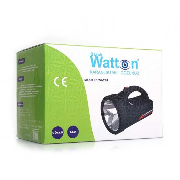 Watton Wt-240 7000mAh 20W Şarjlı Led Fener Projektör - 5