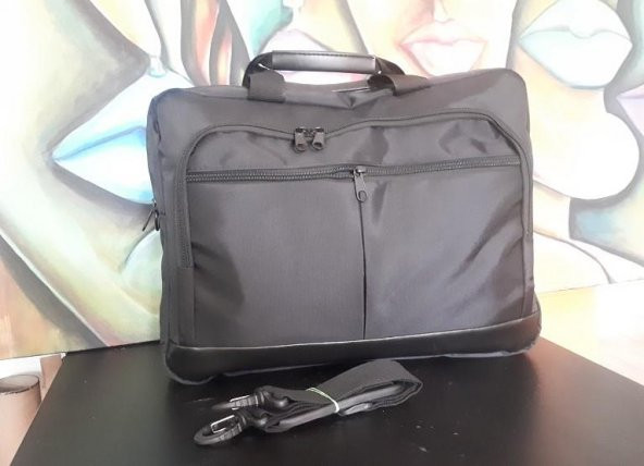 Çok Amaçlı Laptop Dizüstü Bilgisayar Bölmeli Sırt Çanta Sıyah - 2