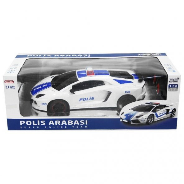 Toysan Şarjlı Uzaktan Kumandalı Spor Polis Araba 1:12 - 2
