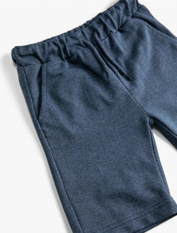 Koton Erkek Çocuk Basic Şort Beli Bağcıklı Cepli - 3