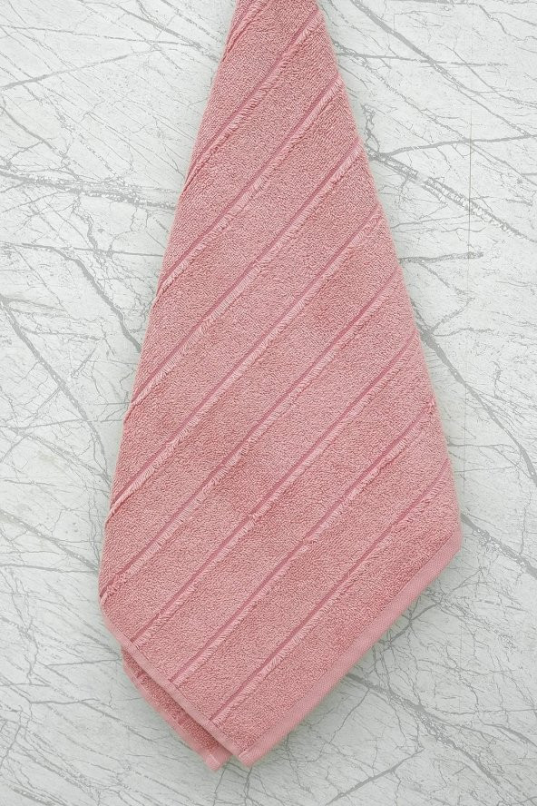 4lü 50x90 Açık Pembe El-Yüz Havlusu - 3