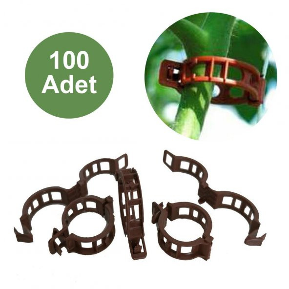 ORGANİK TARIM İPİ VE BİTKİ KLİPSİ TOPRAKSIZ TARIM İPİ 100 ADET HER BİTKİYLE UYUMLU BİTKİ KLİPSİ FİDE FİDAN BAĞLAMA İPİ - 3
