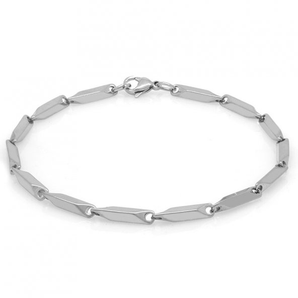 Nipora Silver Renk 317L Çelik Singapur Bileklik - 3