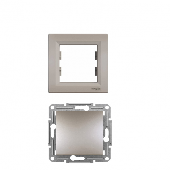 SCHNEİDER ASFORA BRONZ VAVİEN ANAHTAR (ÇERÇEVELİ)