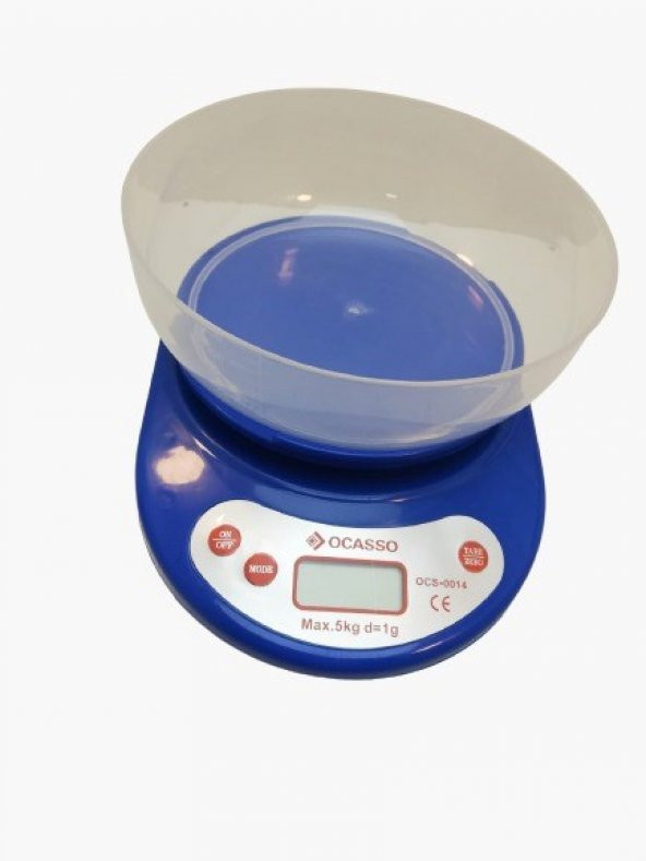 OCASSO OCS-0014 DİJİTAL MUTFAK TARTISI KAPASİTE 5 KG/1G BASKÜL HASSAS ÖLÇÜM BEYAZ MUTFAK TARTISI - 2