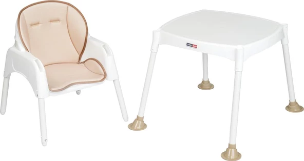 TommyBaby 3 in 1 Çalışma Masalı ve Pedli Mama Sandalyesi - 6