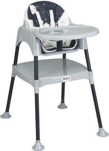 TommyBaby 3 in 1 Çalışma Masalı ve Pedli Mama Sandalyesi - 3