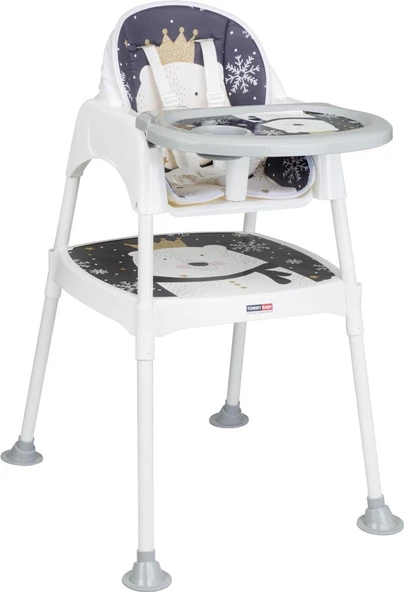 TommyBaby 3 in 1 Çalışma Masalı ve Pedli Mama Sandalyesi