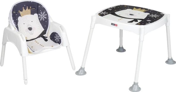 TommyBaby 3 in 1 Çalışma Masalı ve Pedli Mama Sandalyesi - 4