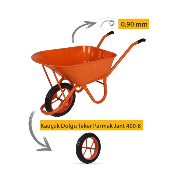 Kanat Plus Afrika Demonte El Arabası 0.90 cm Sac - 2