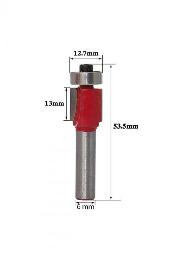 Th03038 12 Parça Ahşap Freze Uç Seti 6mm Sap - 4